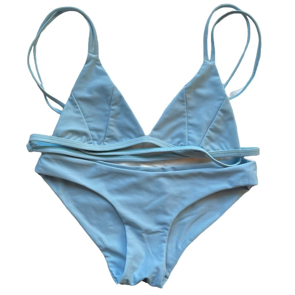 Kulani Kinis | Full Coverage Powder Blue Bikini Bottom S